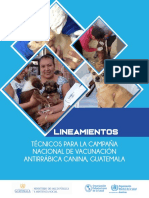 Lineamientos Tecnicos de Campaña de Vacunación Antirrábica Canina 2019