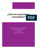 ACTIVIDAD 1. ¿ Qué Es La Psicología Comunitaria