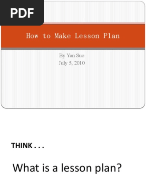 What to Consider When Making a Lesson Plan