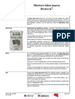 Mortero Ltex Marca DUROCK