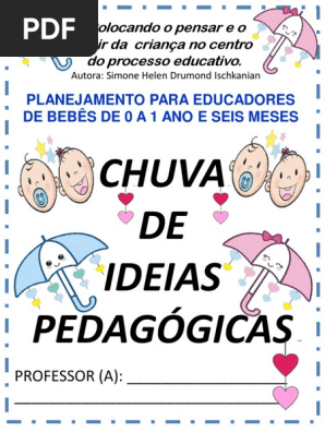 1 Agenda de Plano Semanal Chuva de Ideias Pedagogicas Simone Drumond