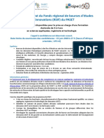 Lignes Directrices Pour Les Appels de Bourses de Doctorat RSIF - FR