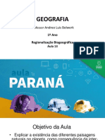 Ens - Medio - Geografia - 1 - Ano - Regionalizacao - Biogeografica - Aula13