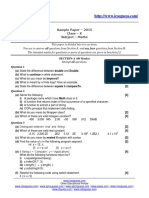 Sample Paper - 2015 Class - X Subject - Maths: Other Educational Portals