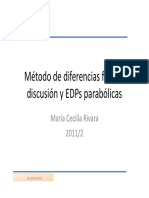 Dif Finitas EDPS Parabolicas