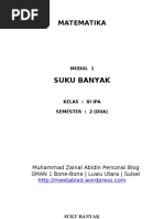 Download Modul Matematika Kelas Xi Suku Banyak by Ainmar Lista SN46233981 doc pdf