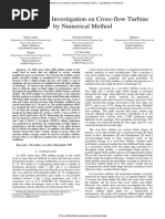 Blade Depth Investigation On Cross-Flow Turbine by Numerical Method