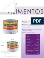 Deshidratador de Alimentos PDF