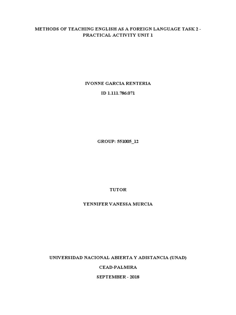 ESL Teaching Methods Comparison | PDF | Second Language | English As A ...