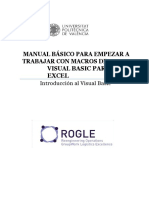 Manual Básico para Empezar A Trabajar Con Macros de Visual Basic para Excel