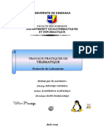 Travaux Pratiques de Telematique Telematique