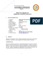 Silabo-Derecho Constitucional Ii-Felix