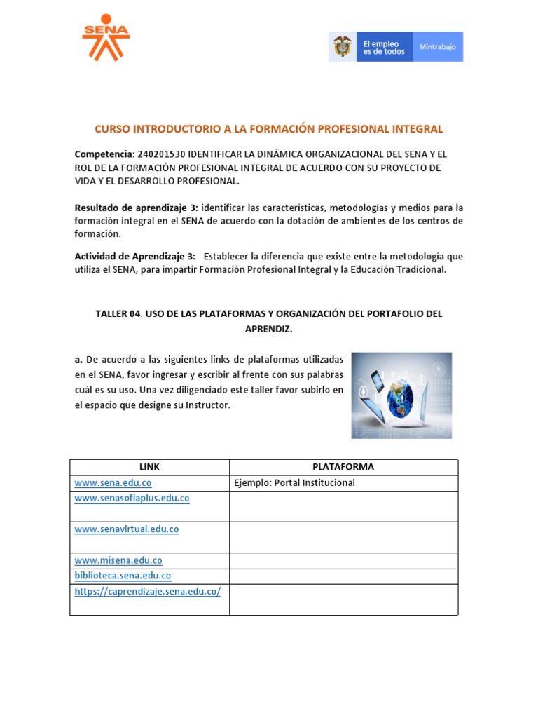 Taller 4 | PDF | Crecimiento personal y profesional | Arte