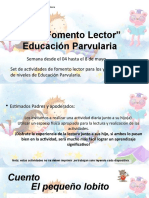 Plan Lectura Educación Parvularia