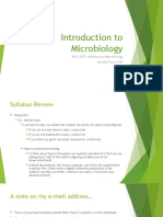 Introduction to Microbiology Syllabus and Lecture Overview