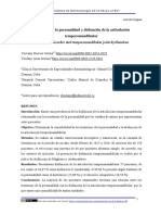 Trastorno de La Personalidad y Disfunción de La Articulación Temporomandibular PDF