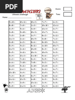 Challenge 100 Sheet 1