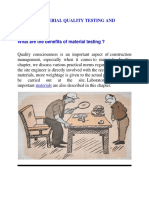 Building Material Quality Testing and Reporting