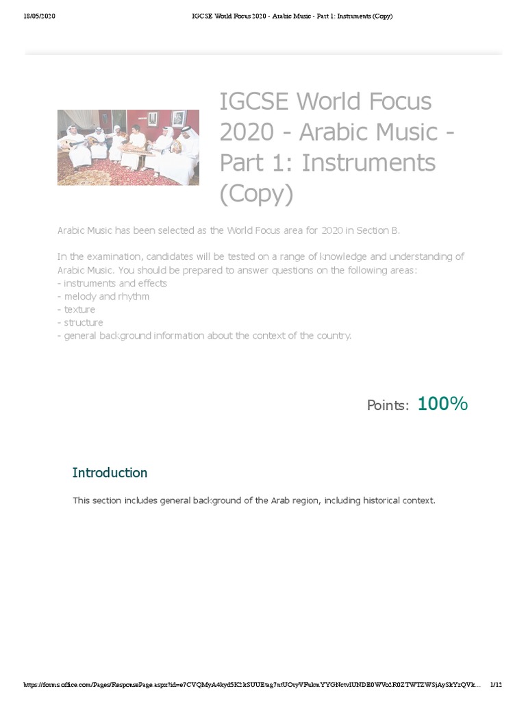 Arabic Takht Ensemble Instruments Overview | PDF | String Instruments ...
