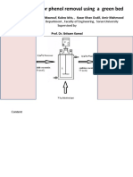 Batch Process For Phenol Removal Using A Green Bed