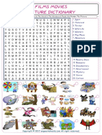 Films Movies Find and Circle The Words in The Wordsearch Puzzle and Number The Pictures 9566