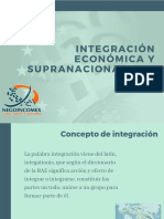 Niveles de integración económica y supranacionalidad