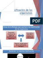 La Clasificación de Los Organismos