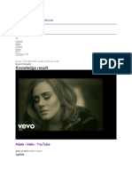 Knowledge Result: Adele - Hello - Youtube