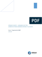 SAP-ABAP-2.5.C Digo Fuente Variables Numero Entero y Flotante