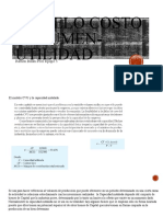 Modelo Costo Volumen-Utilidad