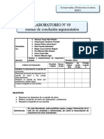 Laboratorio 09 Parrafo de Conclusion 1 PDF