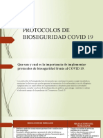 Protocolos de Bioseguridad Covid 19