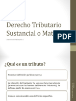 Derecho Tributario Sustancial o Material