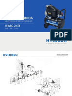 HYAC 24D Vista Explodida Motocompressor HYUNDAI