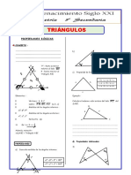 Propiedades de Los Triangulos para Cuarto de Secundaria