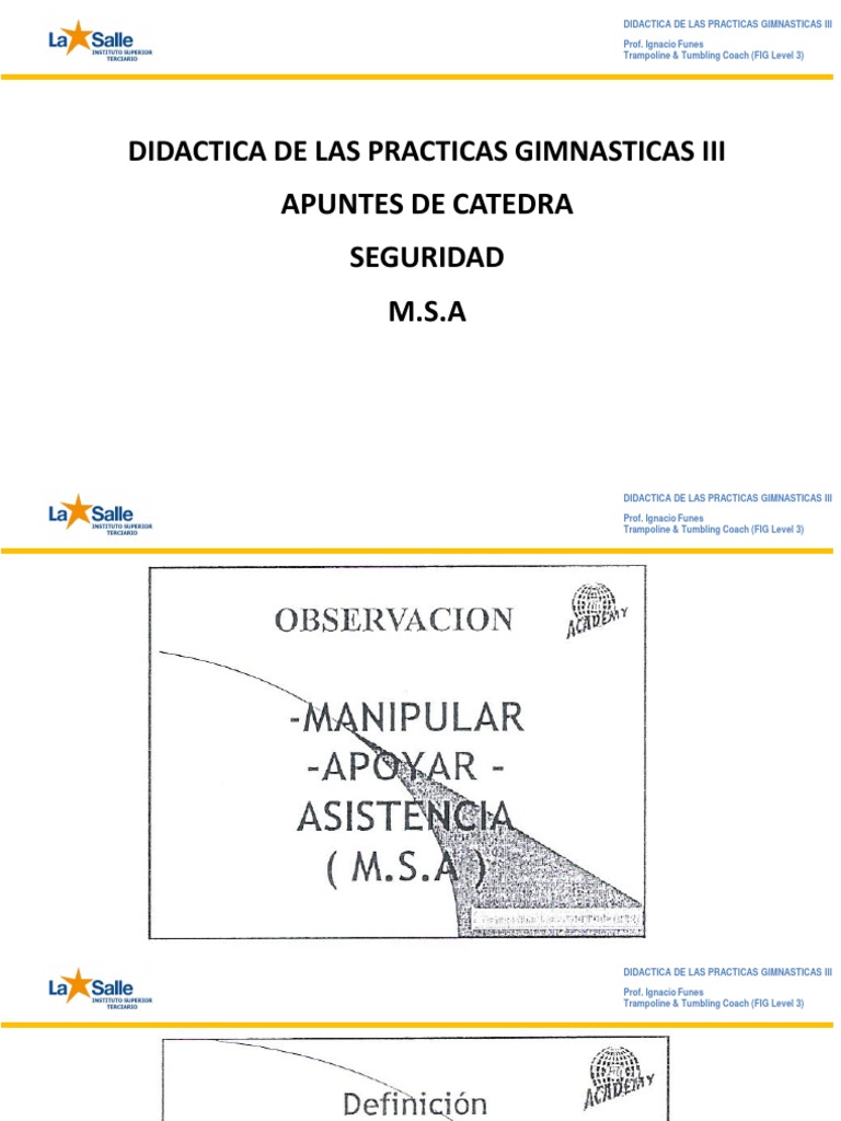 Safety Procedures and Techniques in Gymnastics Instruction III PDF