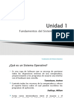 Unidad 1: Fundamentos Del Sistema Operativo