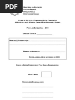 Prova MAT 1EMR Diurno