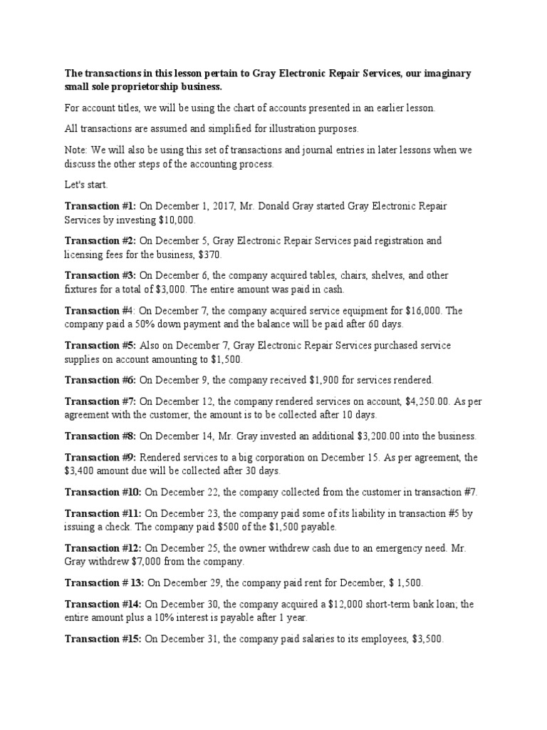 Sample Problem | Download Free PDF | Debits And Credits | Financial ...