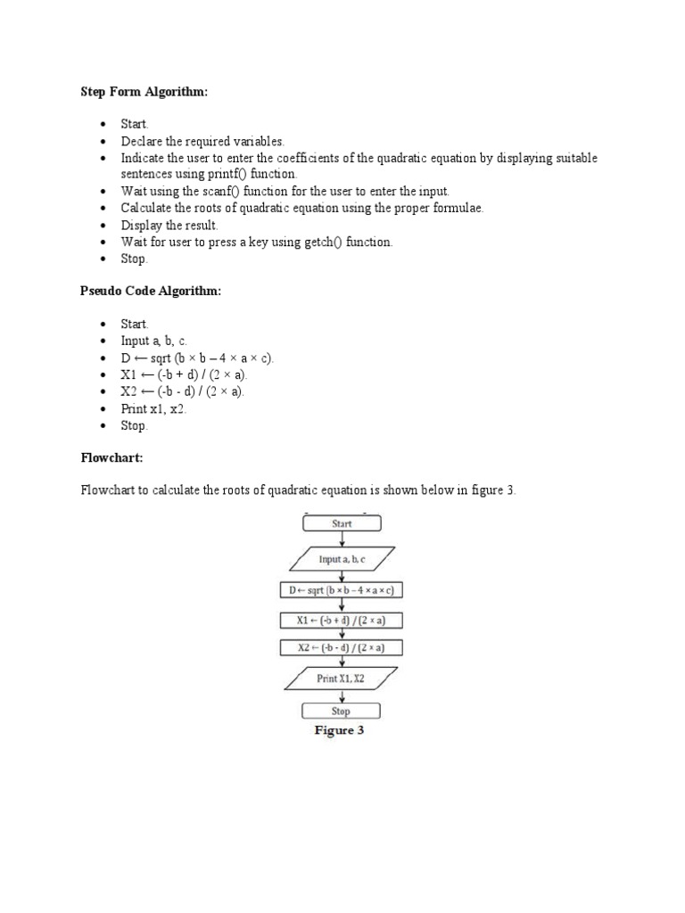 Step Form Algorithm | PDF