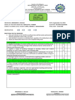 Cot RPMS Rating Sheet Observation Notes Form and Inter Observer Agreement Form