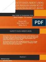 Safety Data Sheet (SDS) Pada Bahan Asam Kuat (H2So4) Dan Basa Kuat (Koh)
