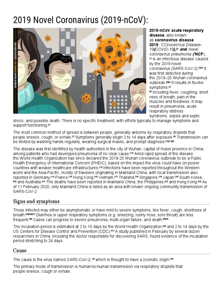 2019 Novel Coronavirus Overview | PDF | Immunology | Biology