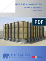 GRP Sectional Hot Press Panel Tanks