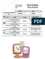 Plan de Evaluacion #3 19-20 Computacion Yenny