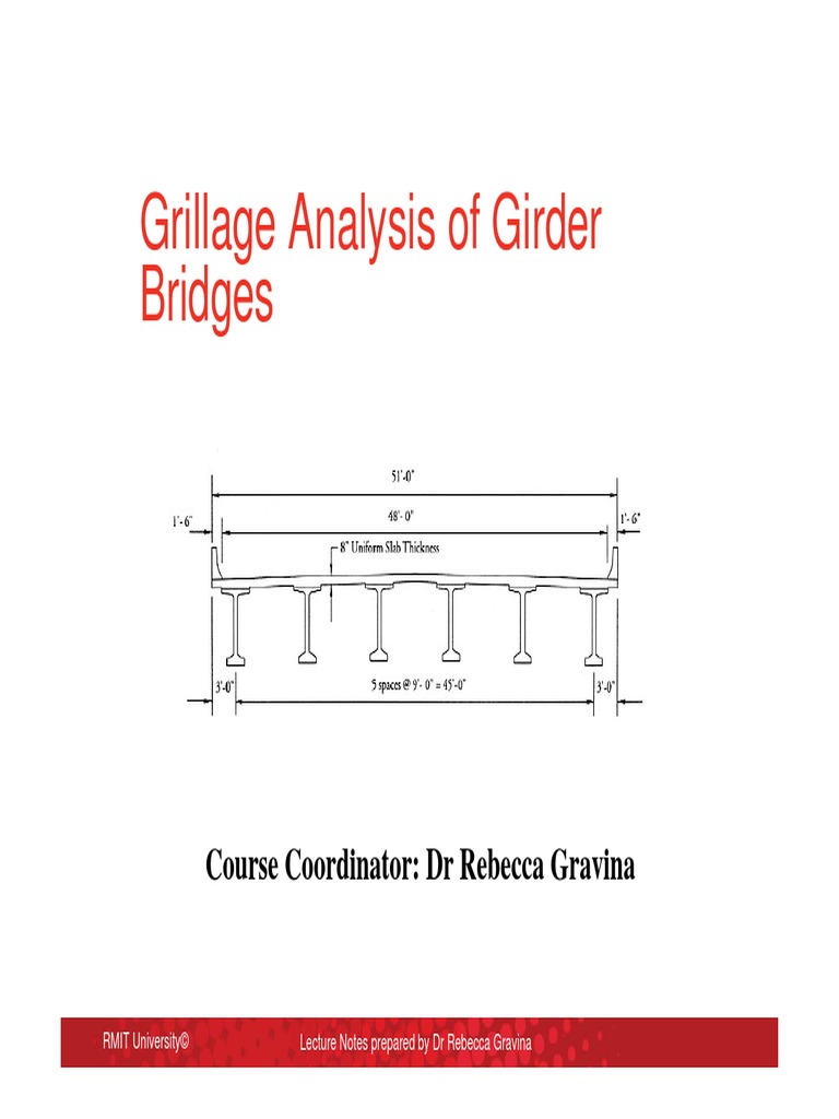 Lect2 - 1151 - Grillage Analysis | PDF | Bridge | Beam (Structure)