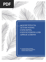 Accounts Cia Accounting Concepts, Conventions and Applications