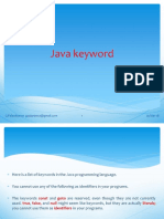 Java Keywords