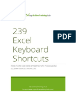 239 Excel Shortcuts for Windows - MyOnlineTrainingHub