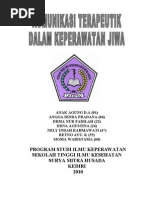 Download Komunikasi Terapeutik Pada Gangguan Jiwa by Aiyu Day SN46239299 doc pdf